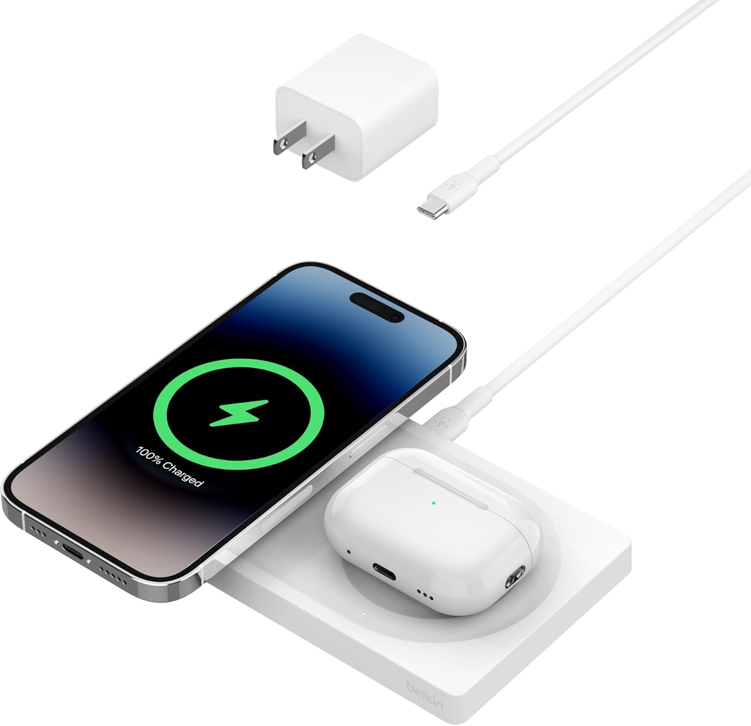 Belkin BoostCharge Pro 2-in-1 Wireless Charger with MagSafe