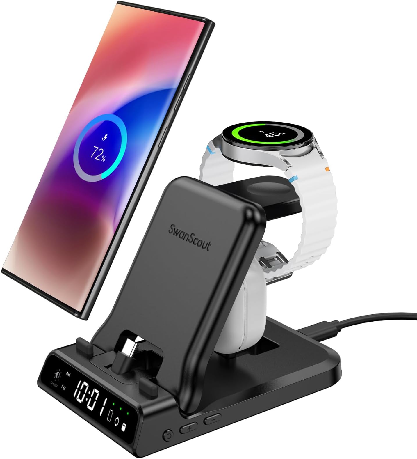 Various Galaxy Watch Magnetic Charger - 1m - USB-A 2