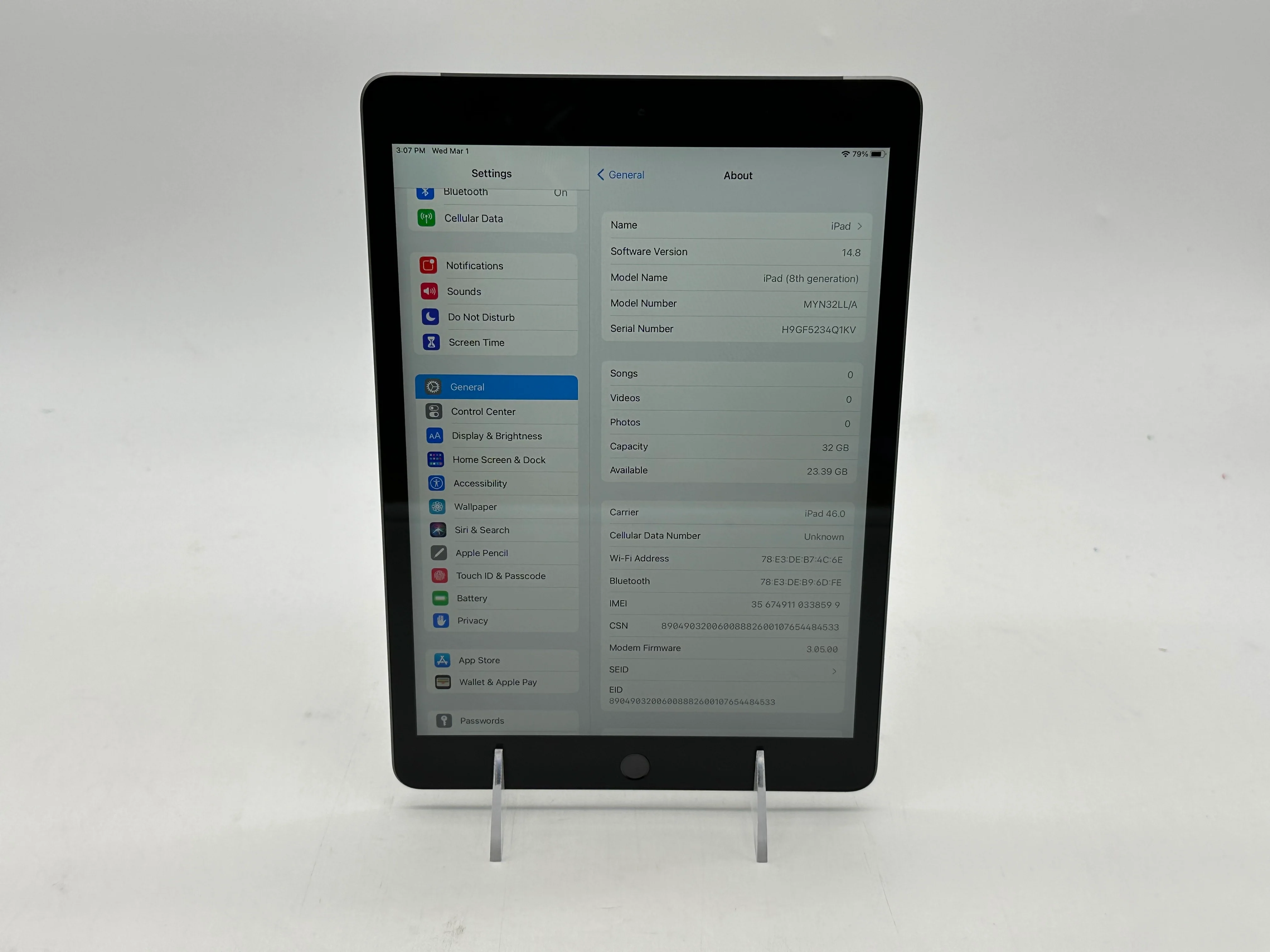 Apple iPad 10.2" 8th Gen (2020) WiFi + Cellular