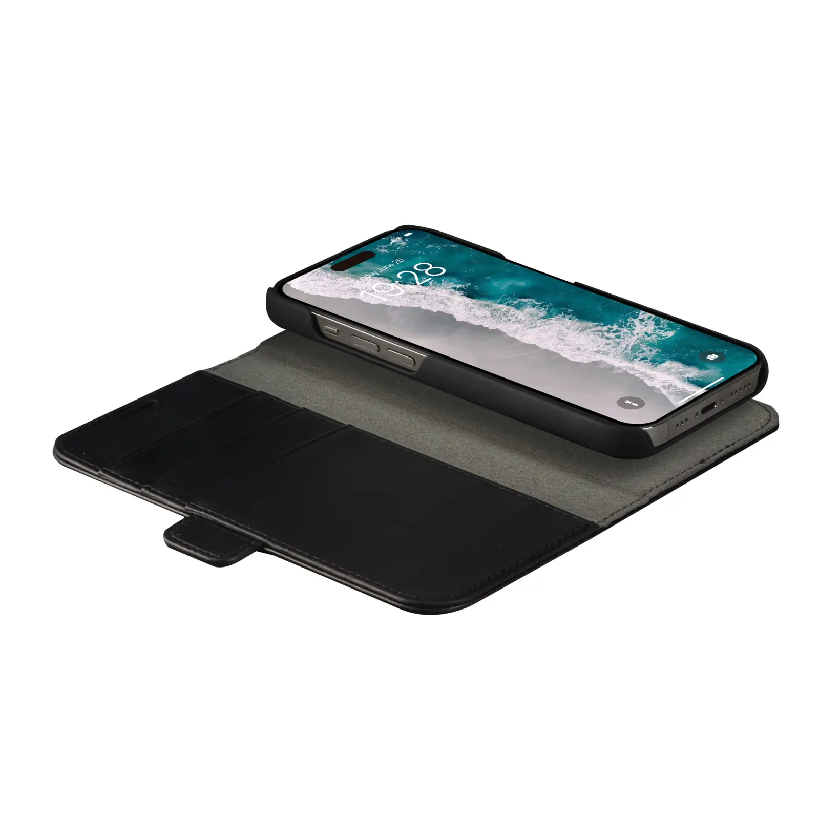 Dbramante1928 iPhone 14 Pro - Stockholm - 2-in-1 Wallet + Magnetic Cradle - Black