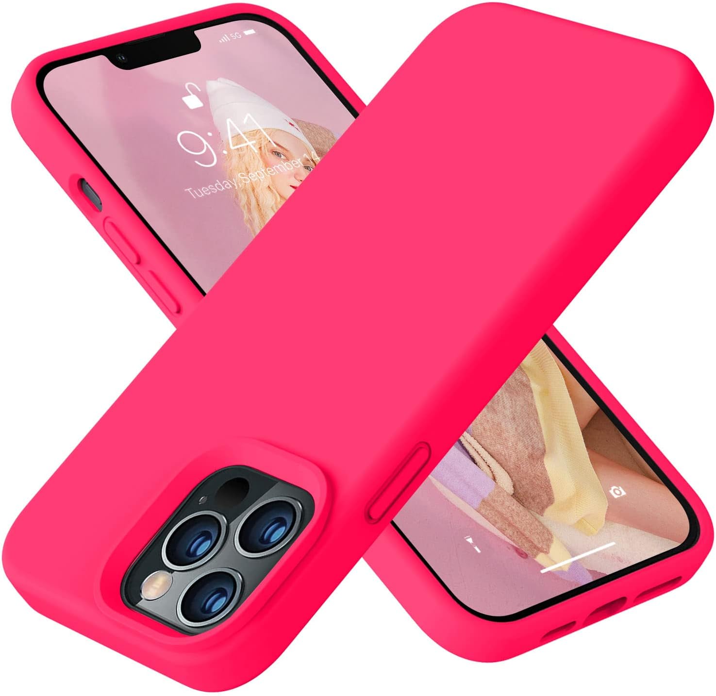Holdit iPhone 12/12 Pro - Silicone Case - Pink