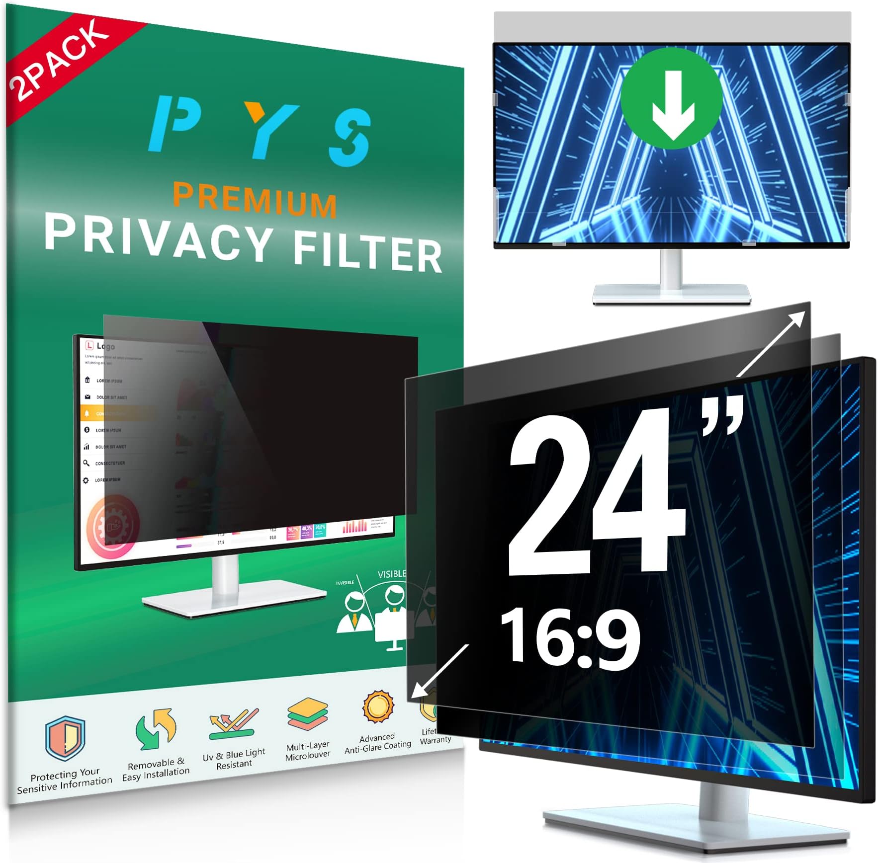 HP Privacy Screen Filter For Touch - 13.3"