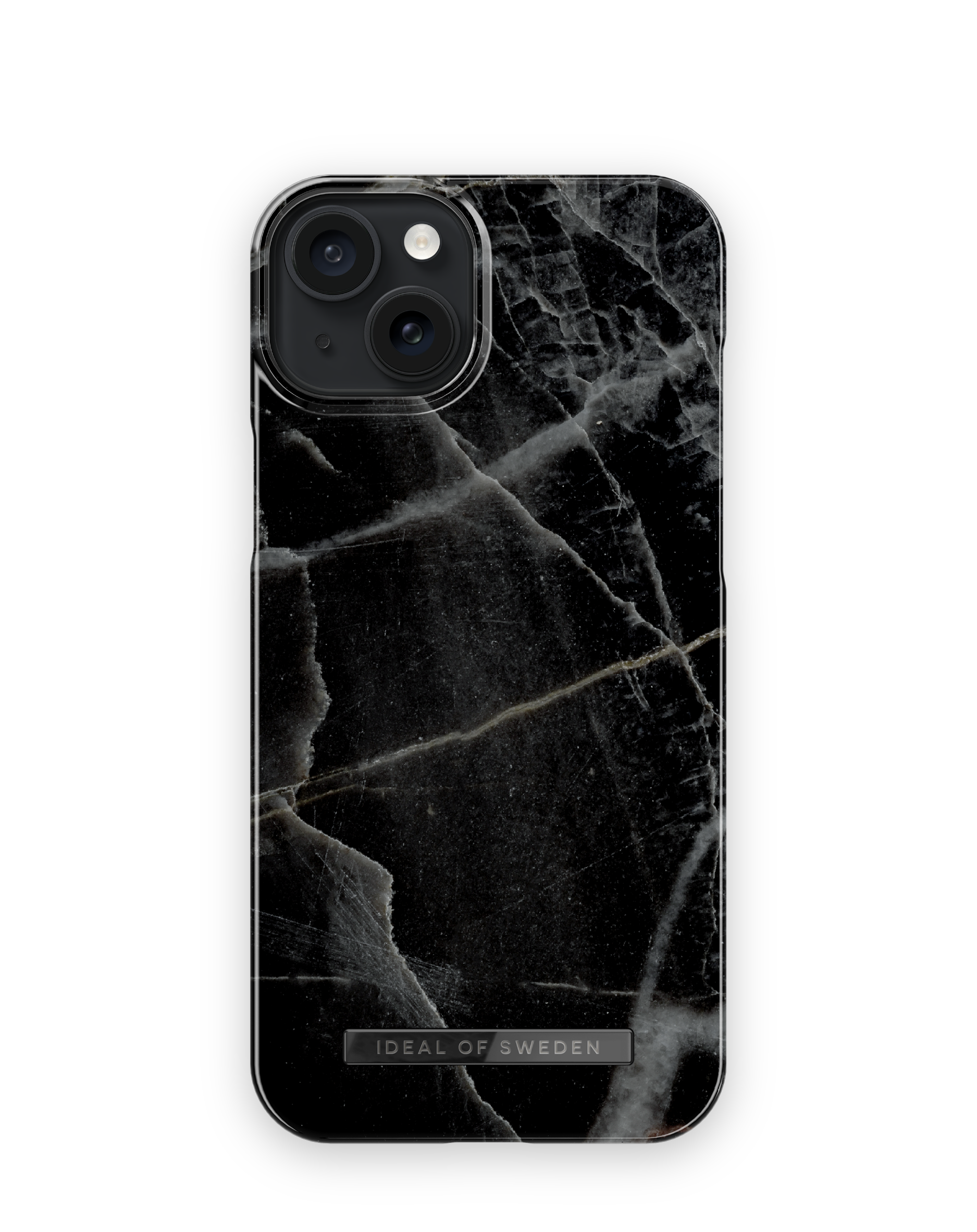 iDeal Of Sweden iPhone 13 - Fashion Case Black Thunder Marble 2