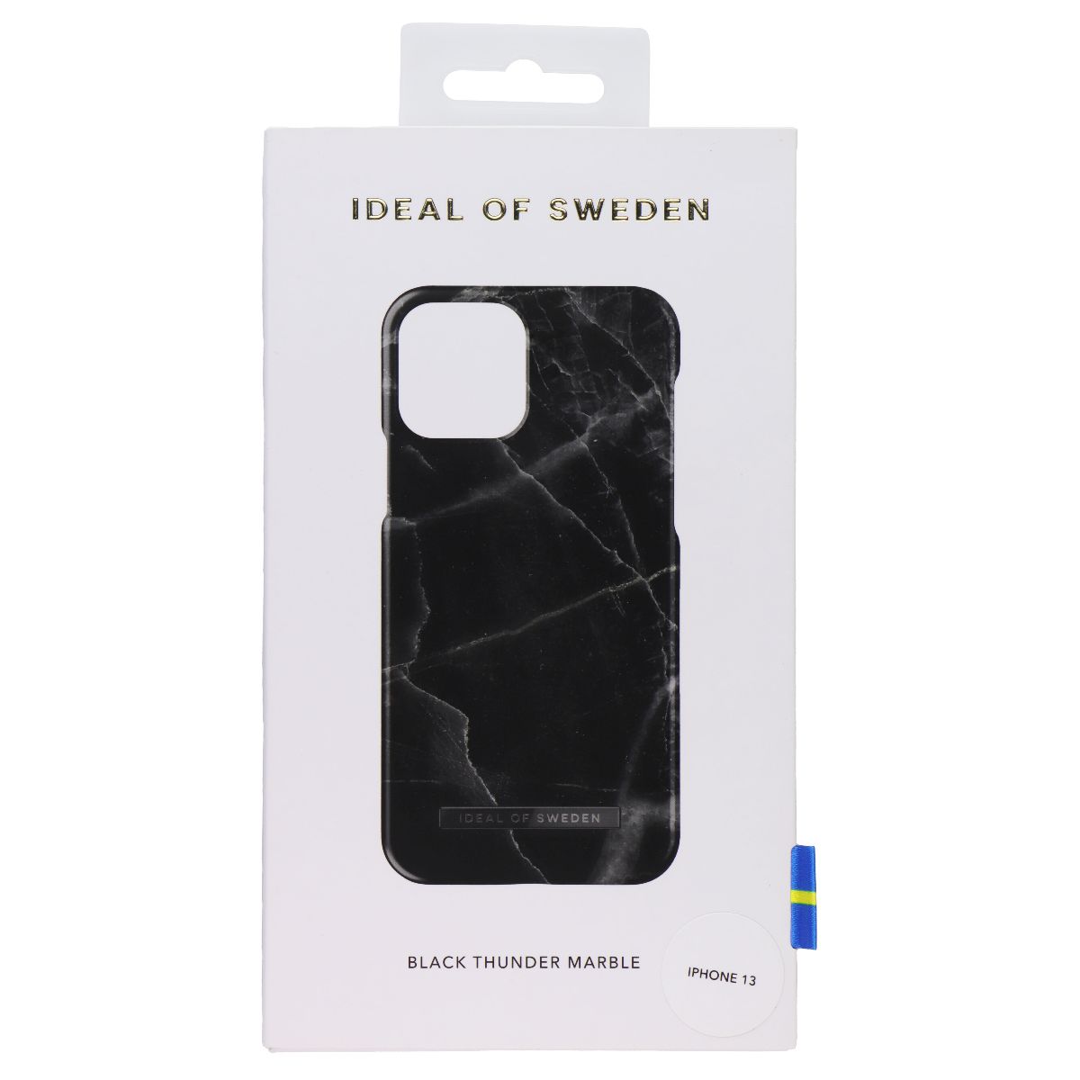 iDeal Of Sweden iPhone 13 - Fashion Case Black Thunder Marble