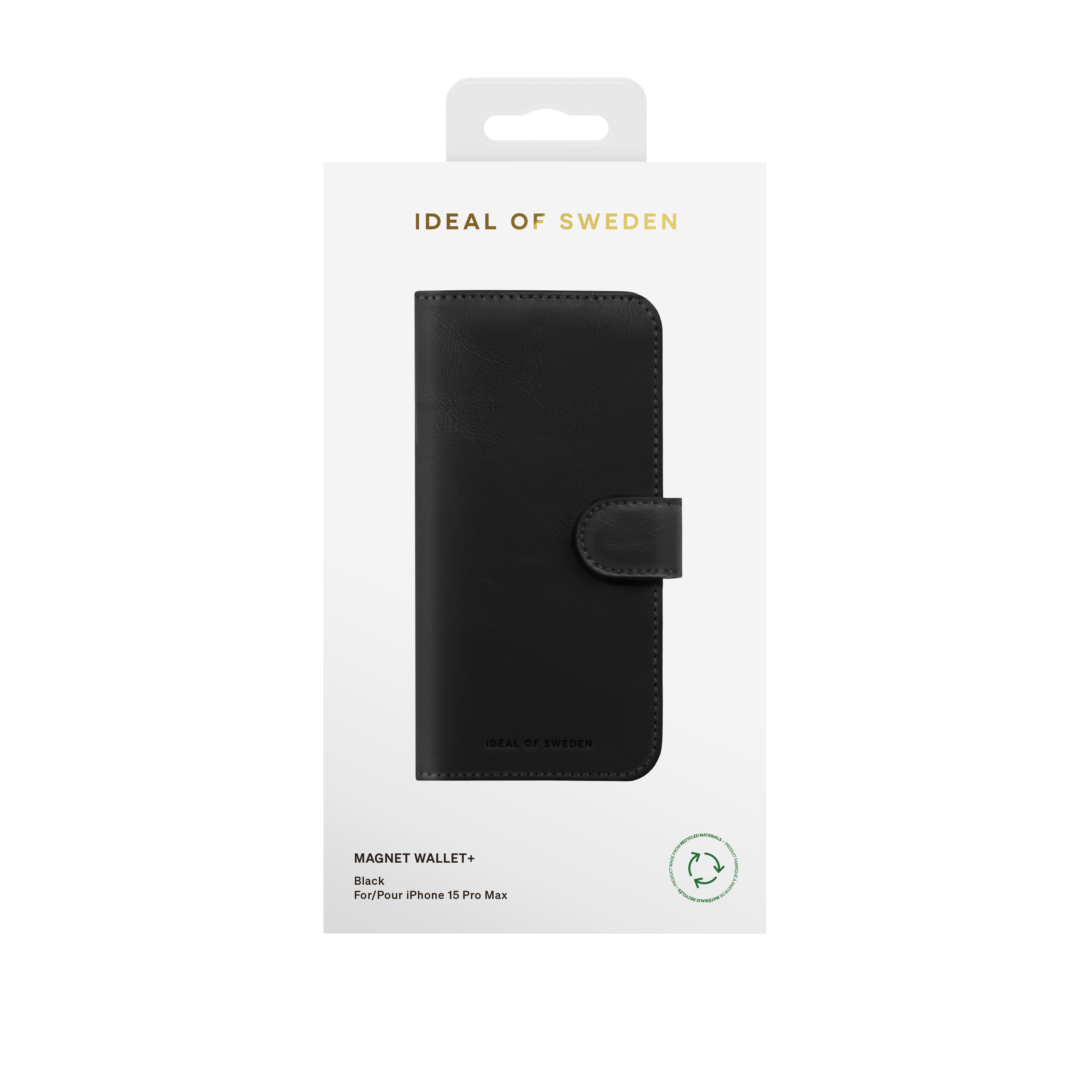 iDeal Of Sweden iPhone 15 Pro - Magnet Wallet+ - Black
