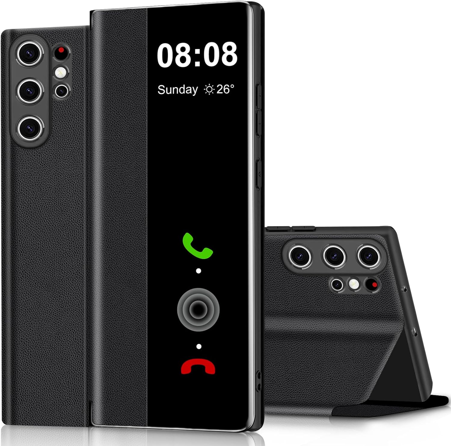 Samsung Galaxy S22 Plus - Smart Clear View Cover - Black 2