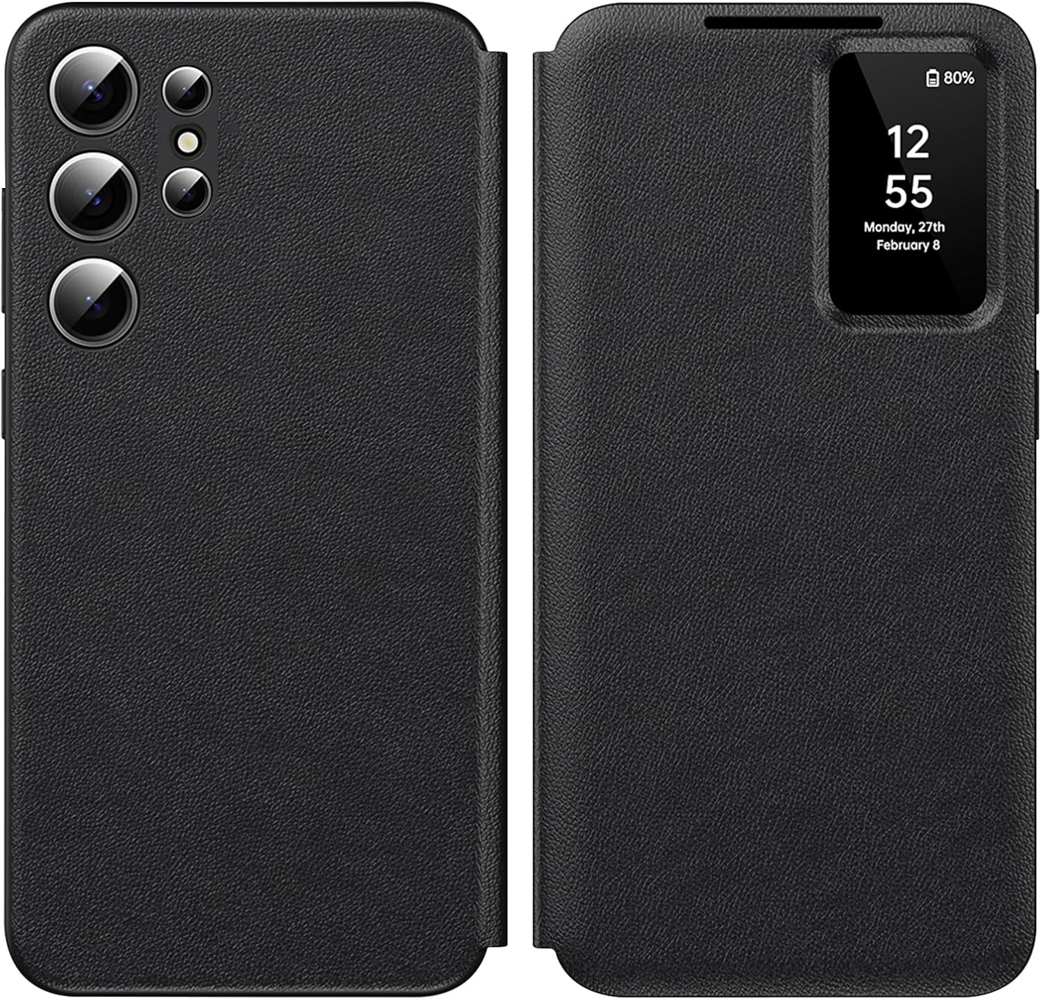 Samsung Galaxy S23 FE - Smart View Wallet Cover - Black 3