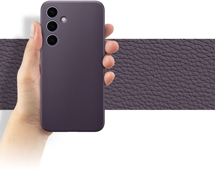 Samsung Galaxy S24 - Vegan Leather Case - Dark Violet 2
