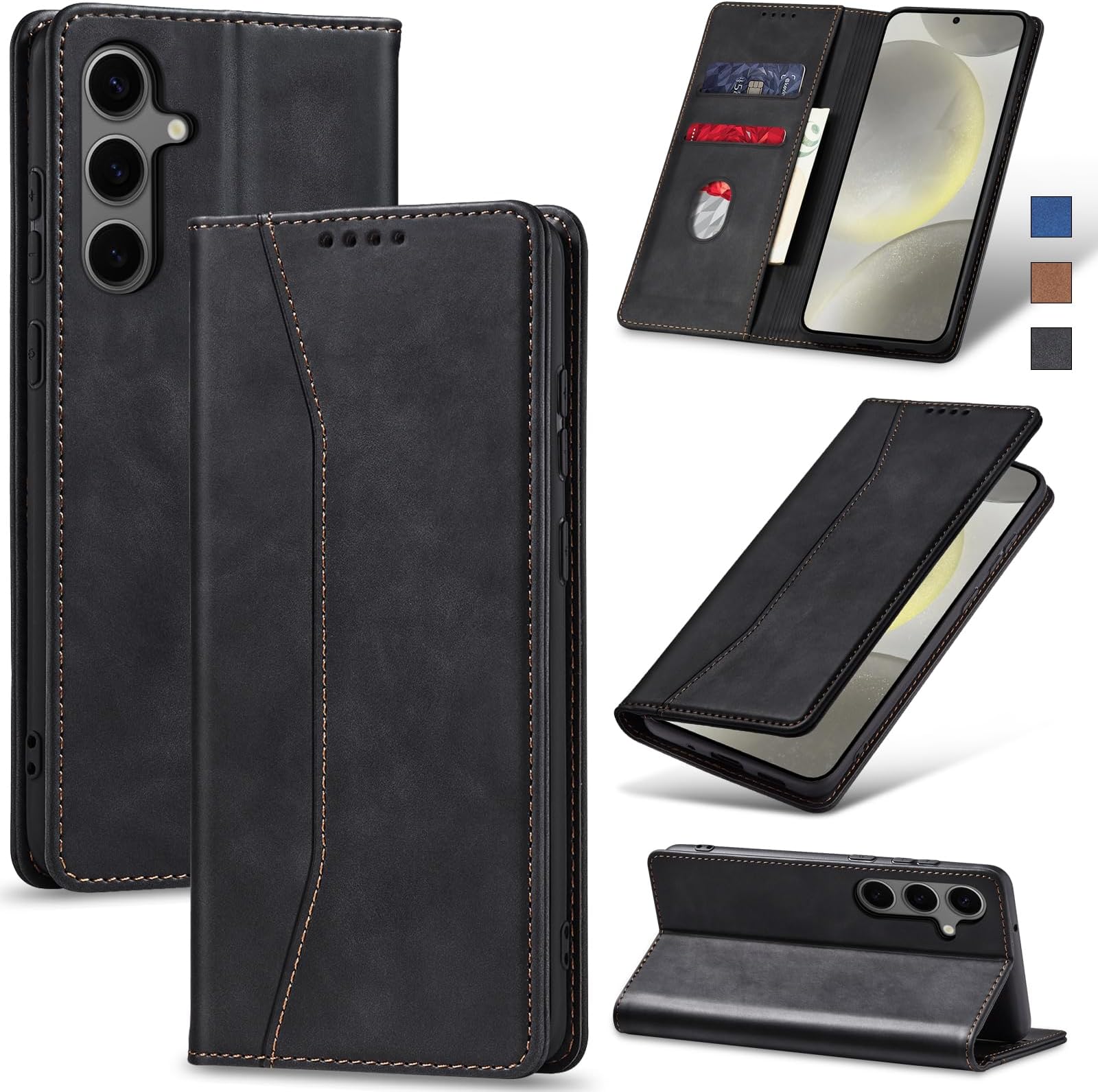 Samsung Galaxy S24 Plus - Smart View Wallet Case - Black 2