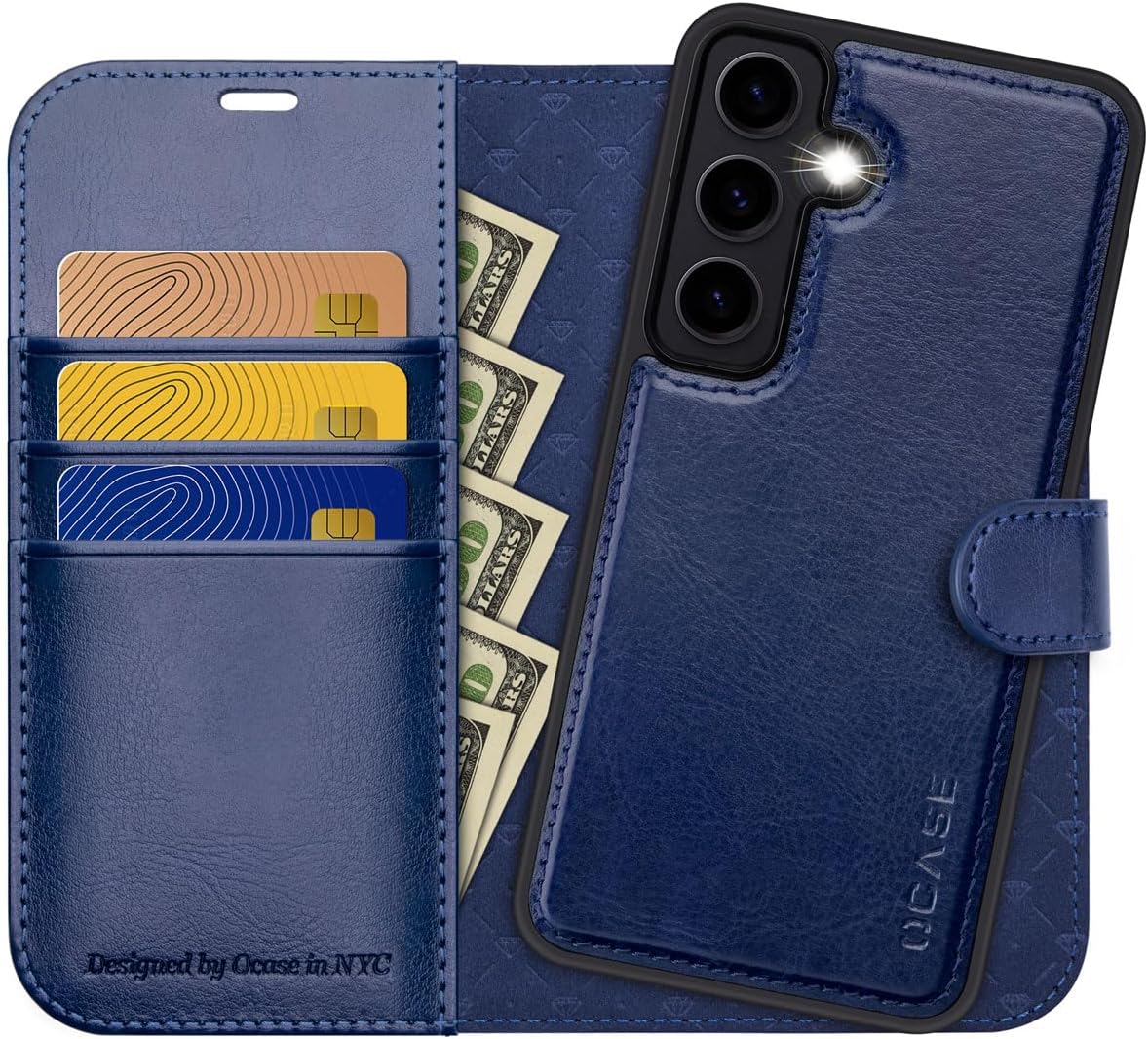 Samsung Galaxy S24 Plus - Smart View Wallet Case - Light Green 3