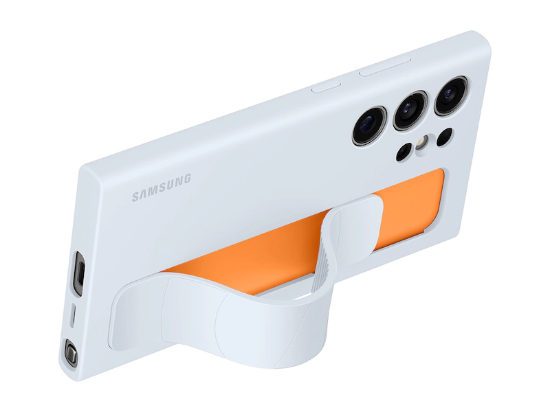 Samsung Galaxy S24 Plus - Standing Grip Case - Light Blue 3