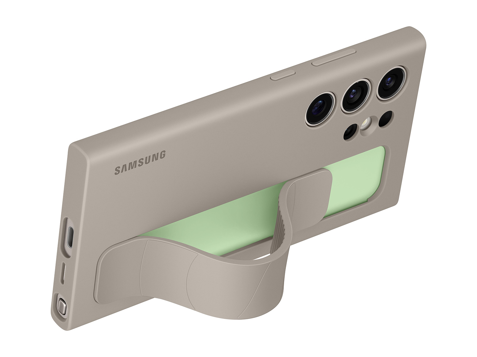Samsung Galaxy S24 Plus - Standing Grip Case - Taupe