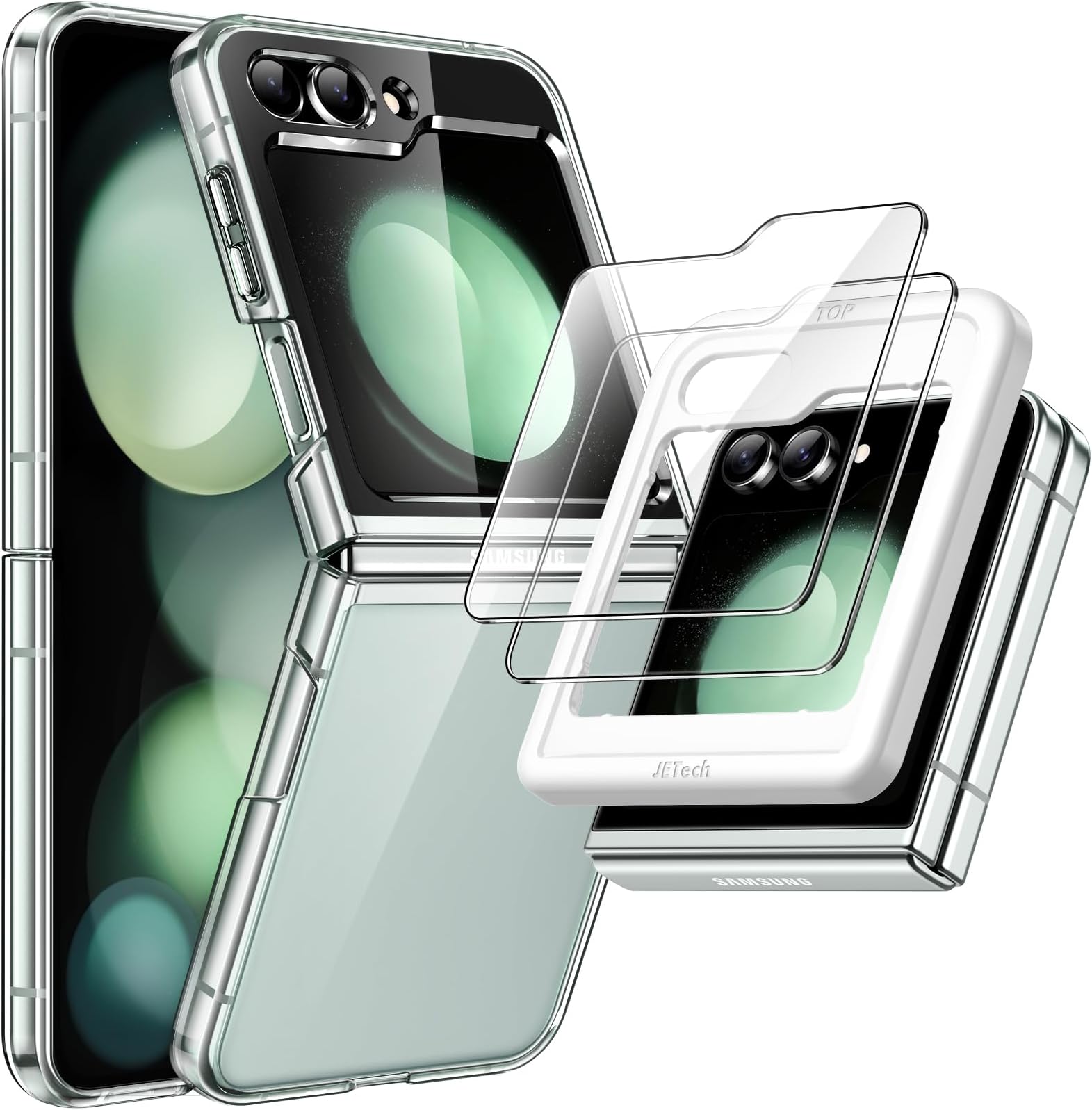 Samsung Galaxy Z Flip5 - Silicone Case with Ring - Indigo