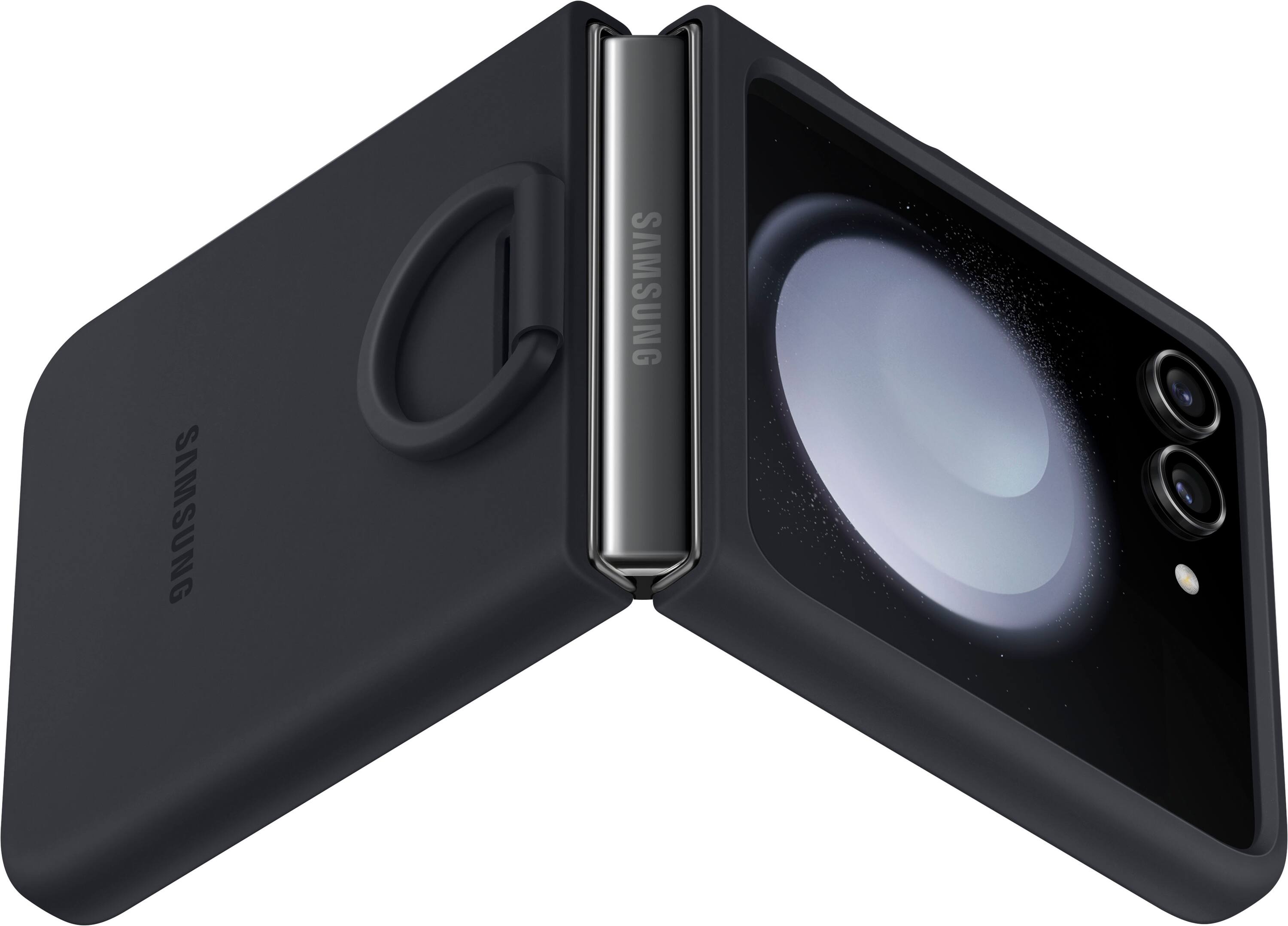 Samsung Galaxy Z Flip5 - Silicone Case with Ring - Indigo