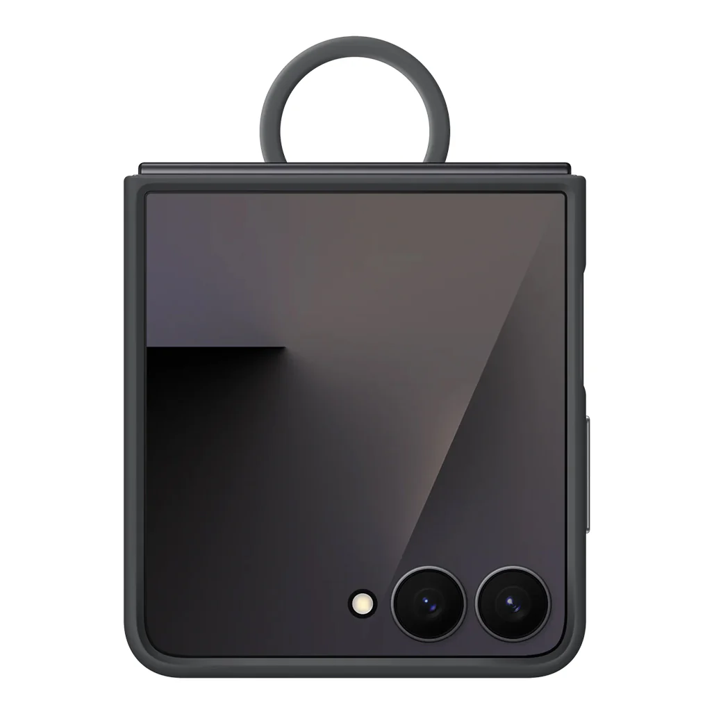 Samsung Galaxy Z Flip7 - Silicone Ring Case - Transparent 2