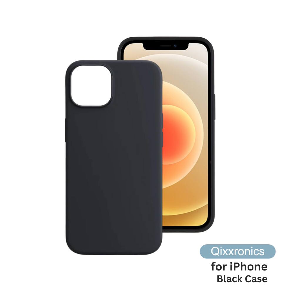 Xqisit iPhone 12 Mini - Silicone Case - Black