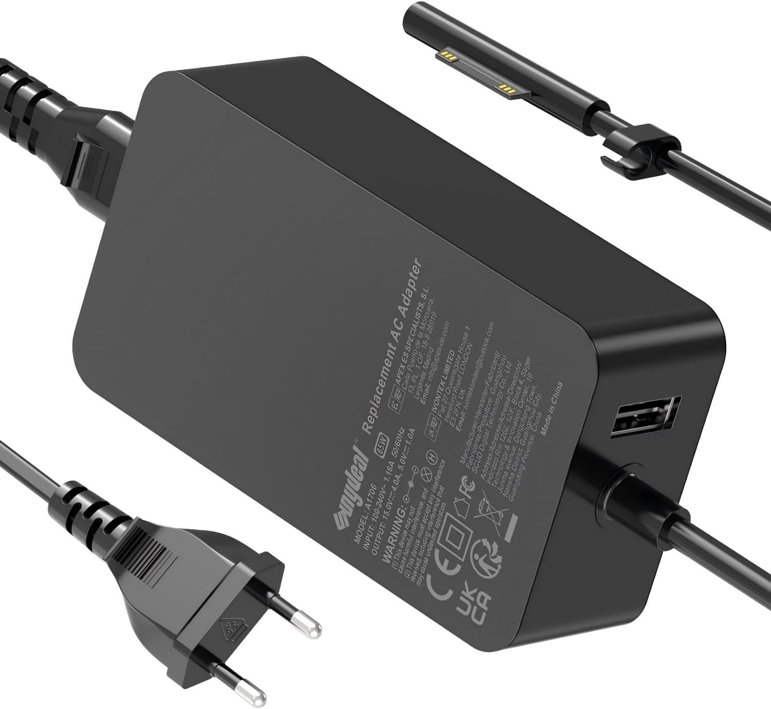 Microsoft Surface Model 1706 15V 65W (4.0A) 2